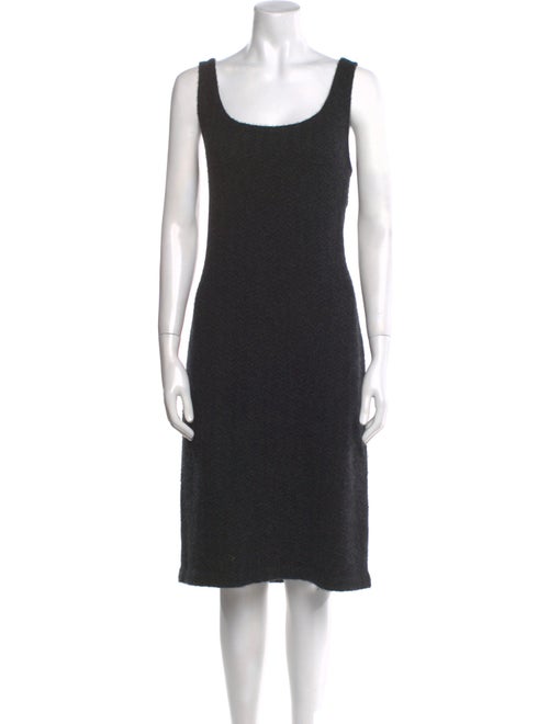 Ralph Lauren Black Label Scoop Neck Midi Length Dress