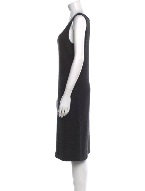 Ralph Lauren Black Label Scoop Neck Midi Length Dress