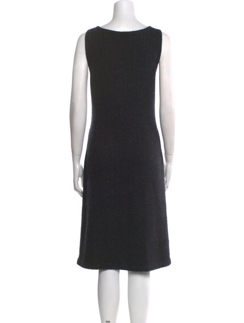 Ralph Lauren Black Label Scoop Neck Midi Length Dress