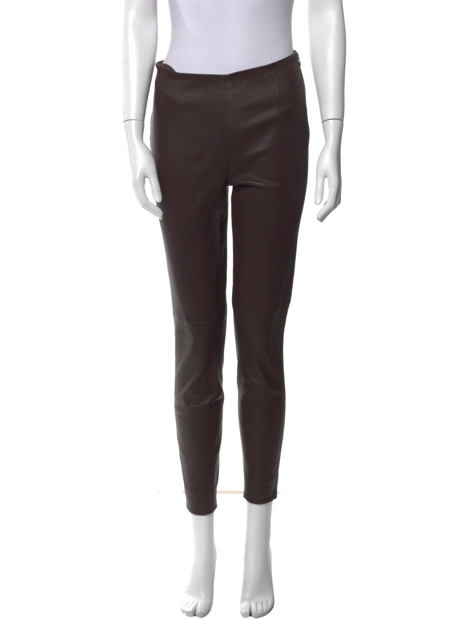 Ralph Lauren Black Label Leather Straight Leg Pants