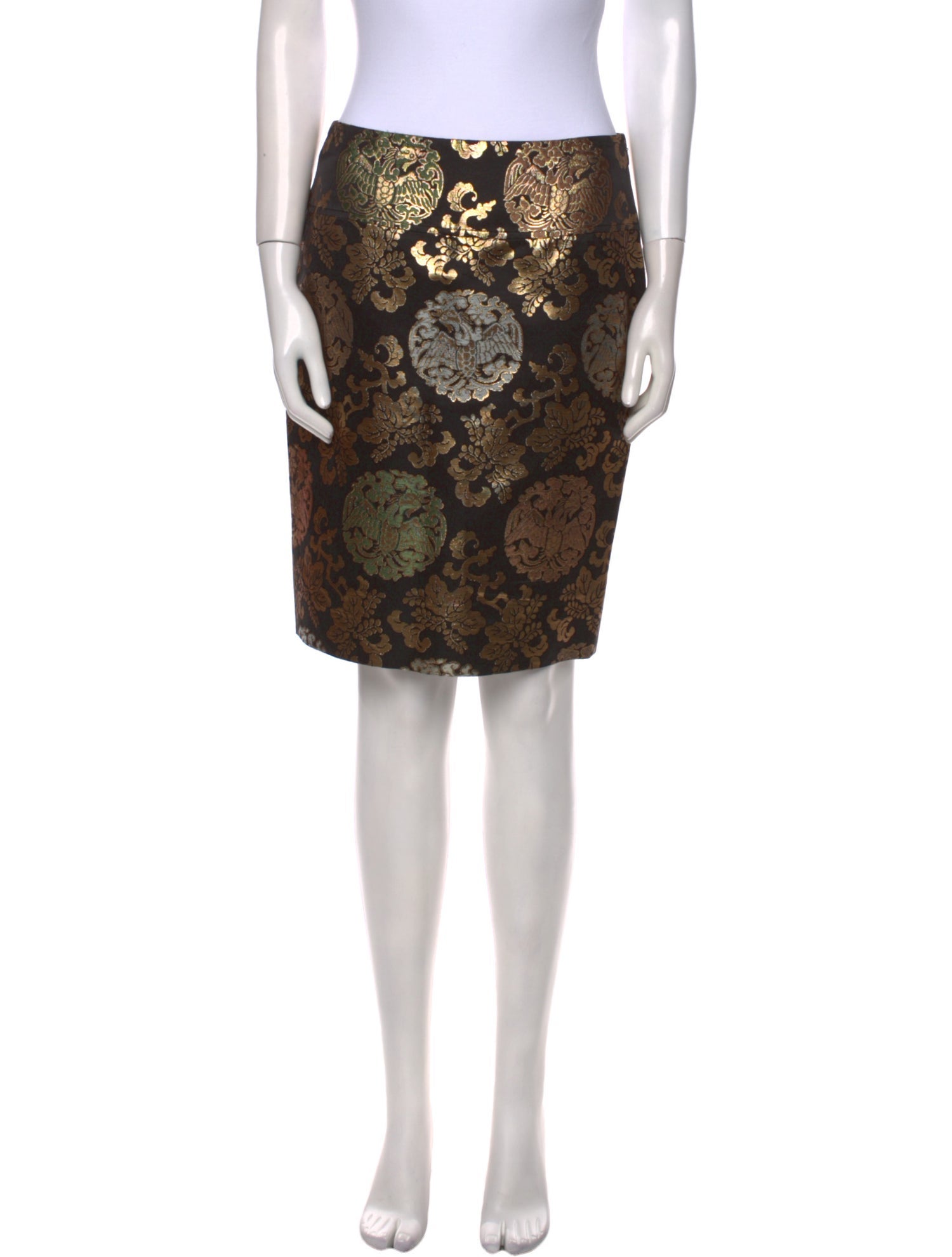 Ralph Lauren Black Label Printed Knee-Length Skirt