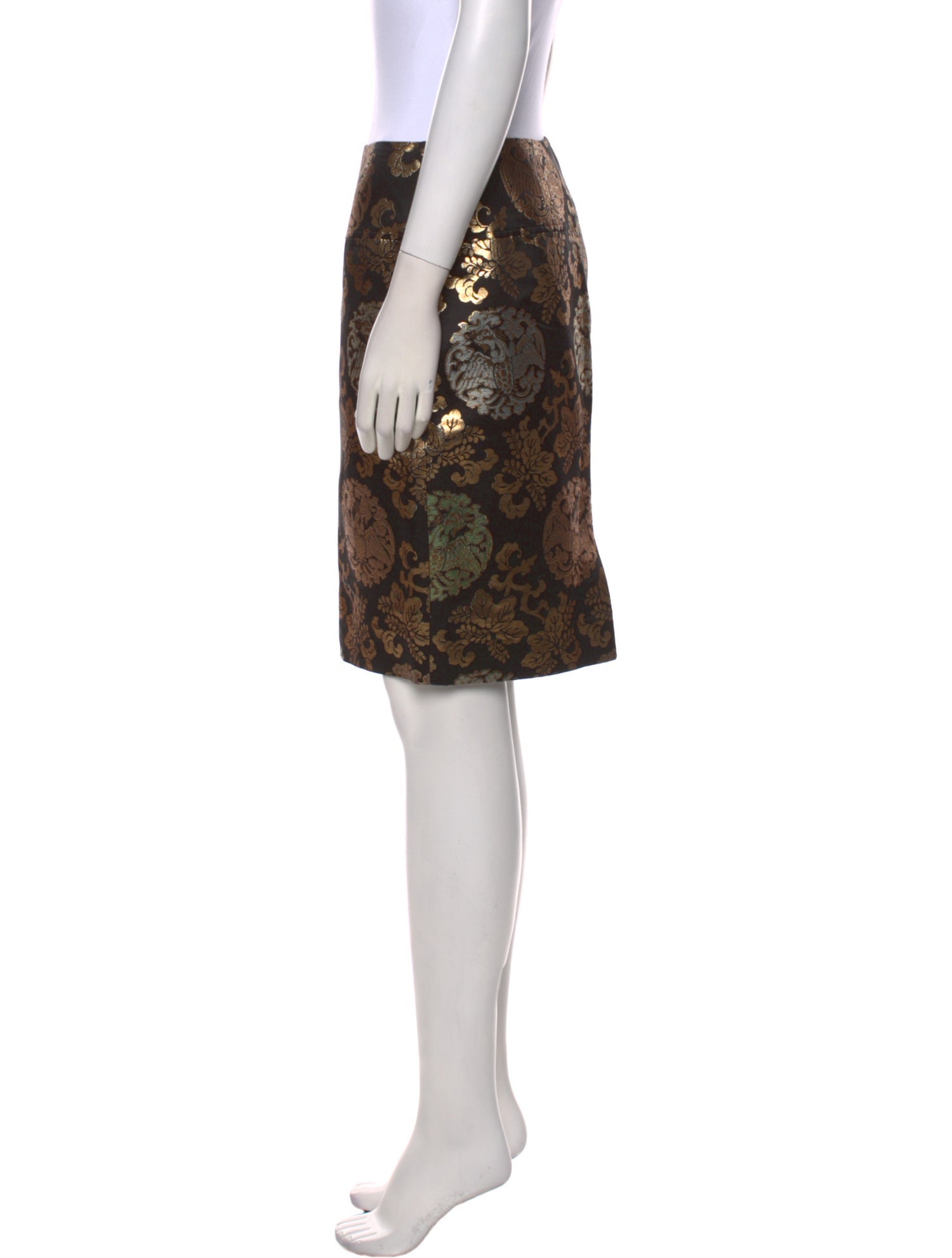 Ralph Lauren Black Label Printed Knee-Length Skirt