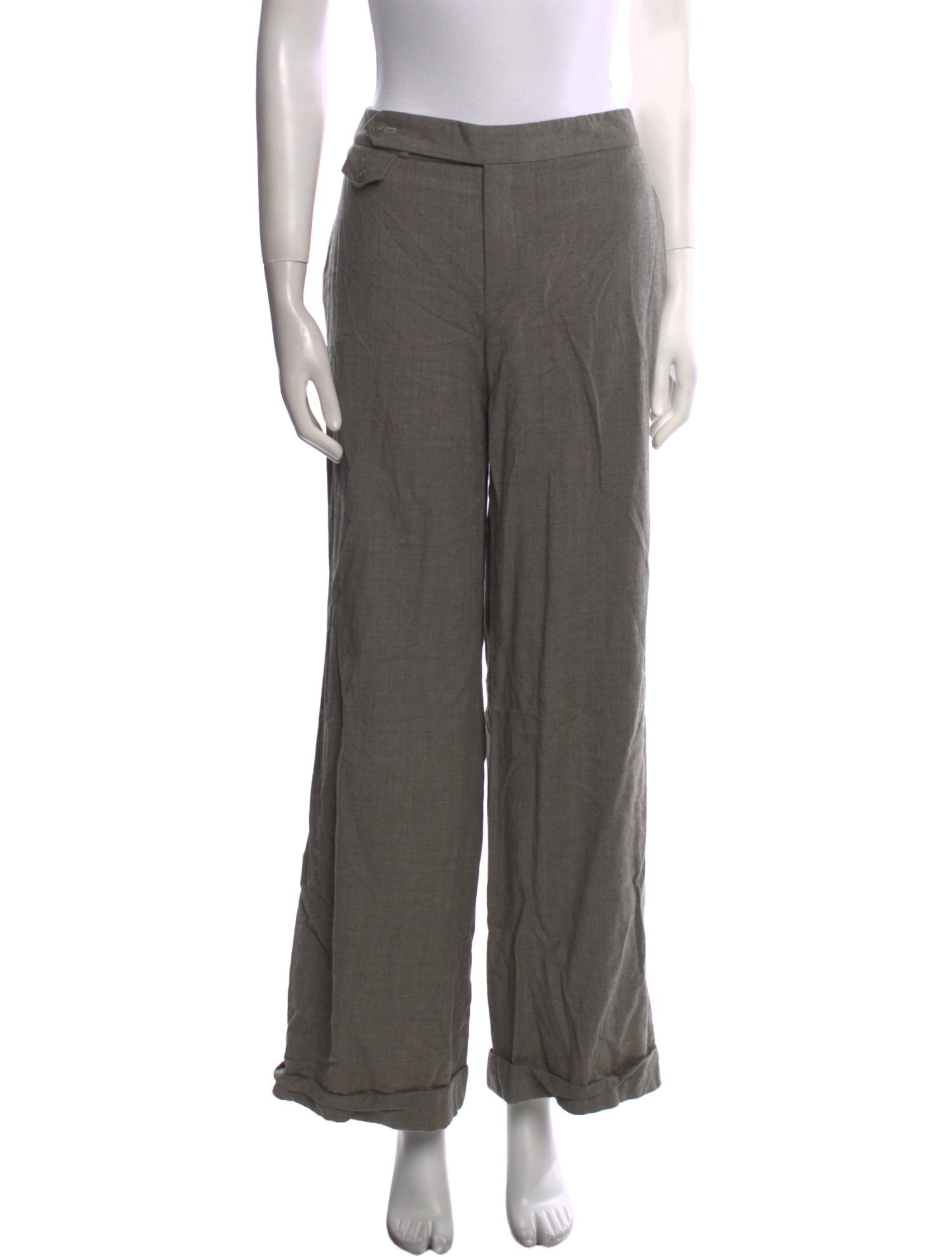 Ralph Lauren Black Label Wool Wide Leg Pants