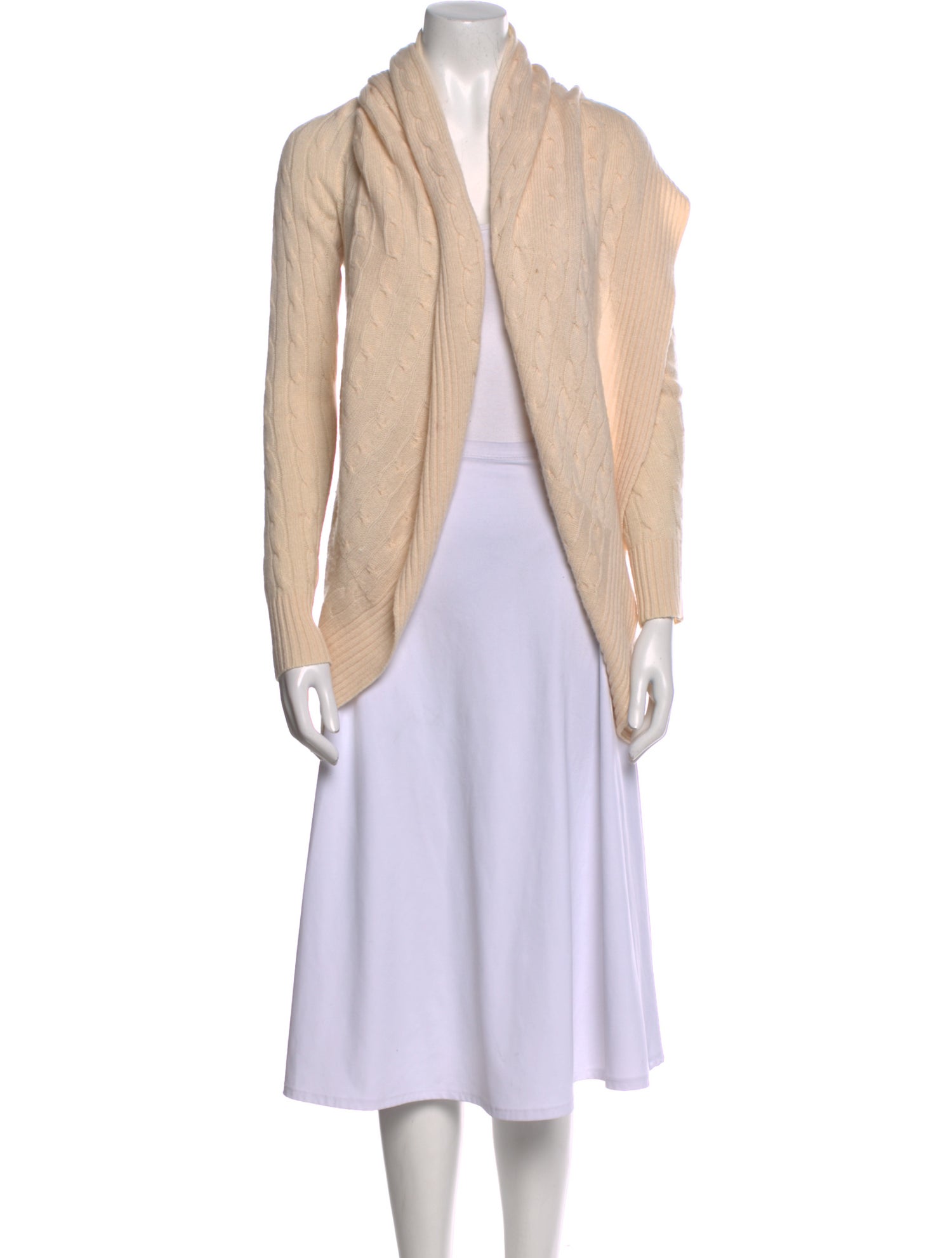 Ralph Lauren Black Label Cashmere Open Front Sweater