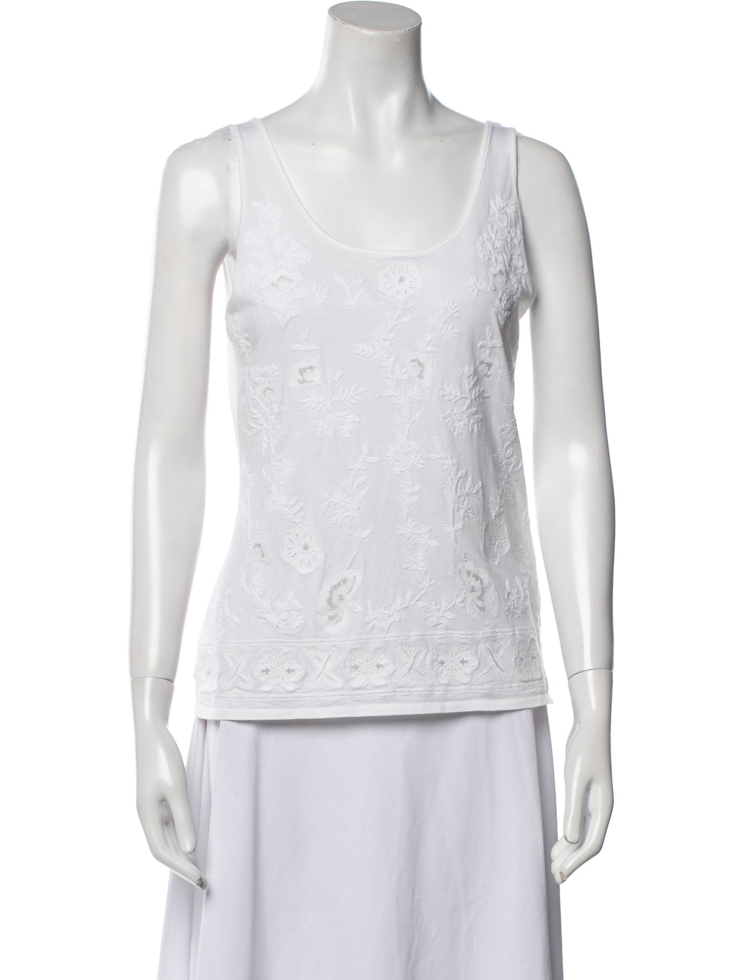 Ralph Lauren Black Label Scoop Neck Sleeveless Top