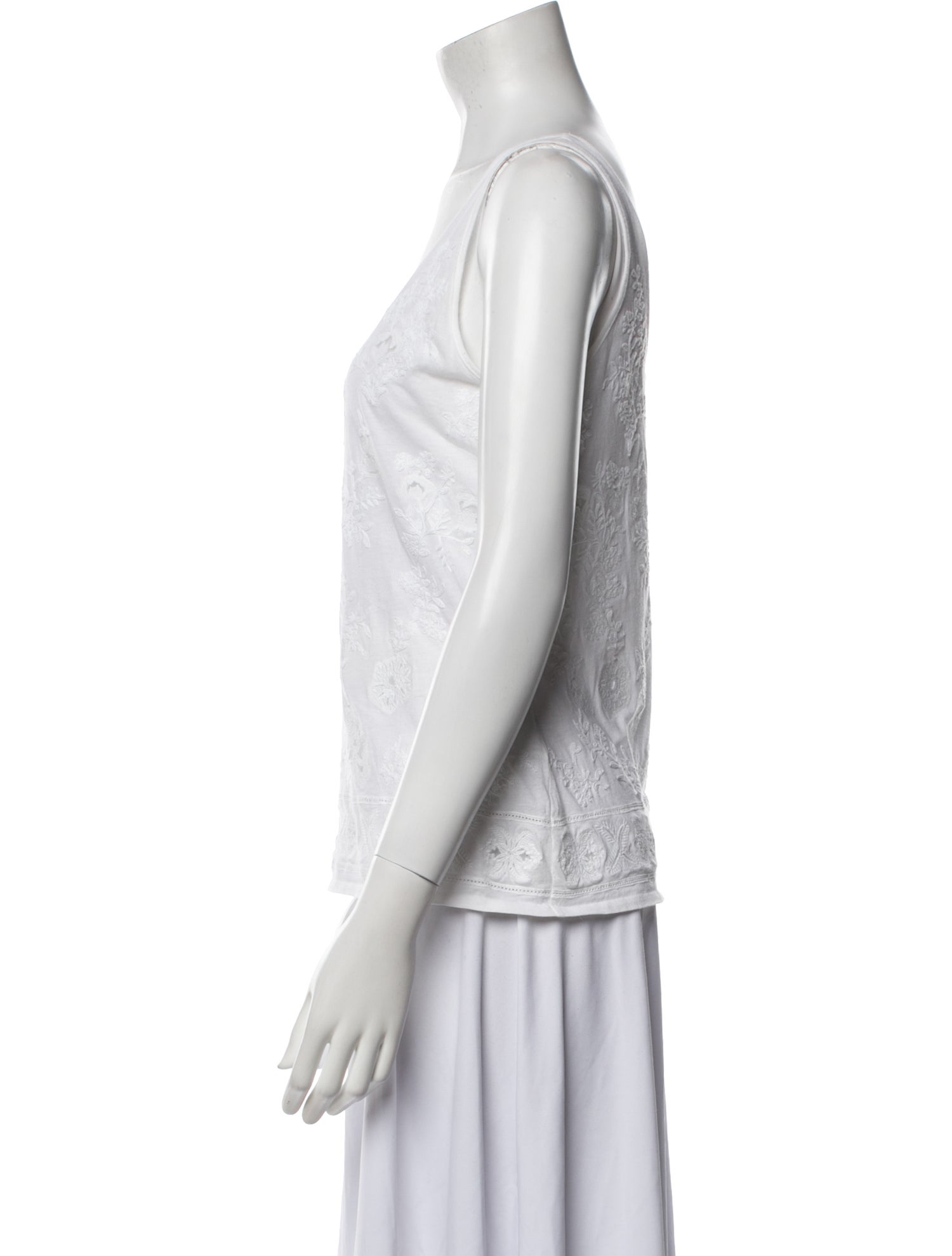 Ralph Lauren Black Label Scoop Neck Sleeveless Top