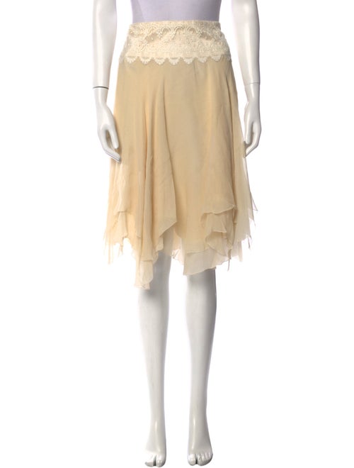 Ralph Lauren Black Label Silk Knee-Length Skirt