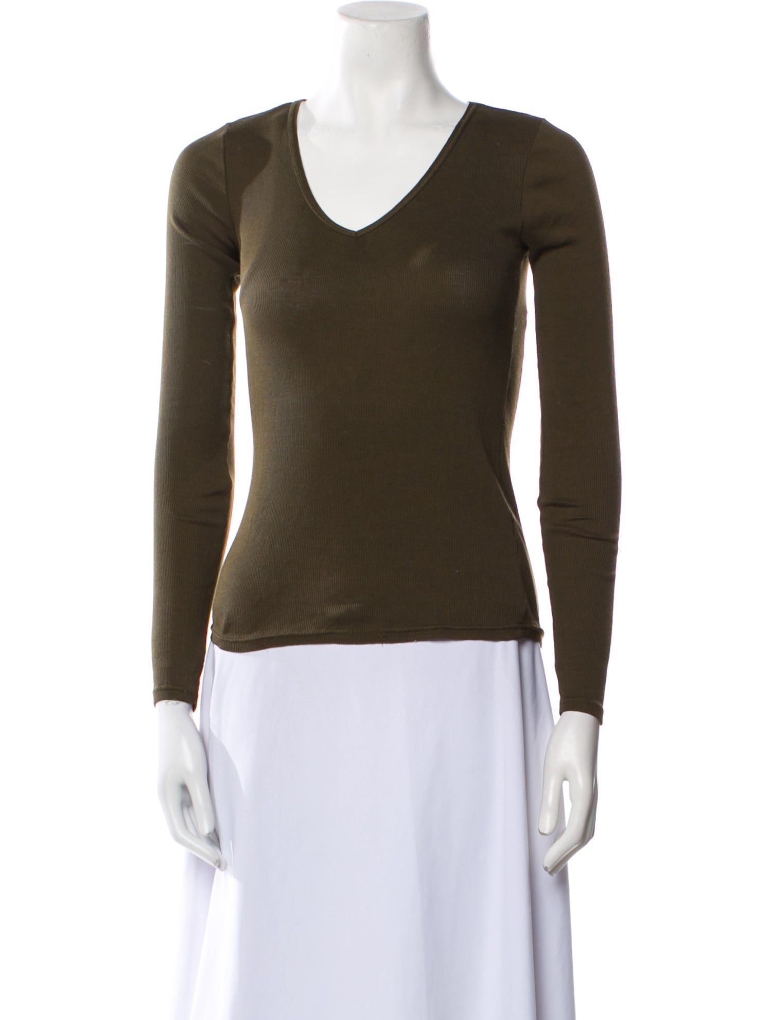 Ralph Lauren Black Label V-Neck Long Sleeve Top