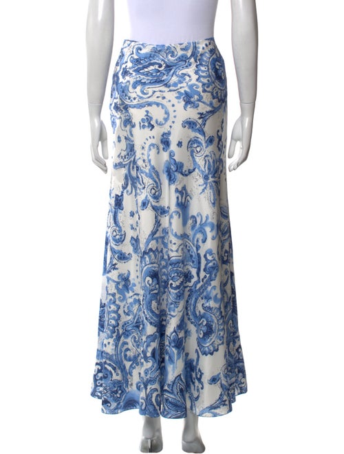 Ralph Lauren Black Label Silk Midi Length Skirt