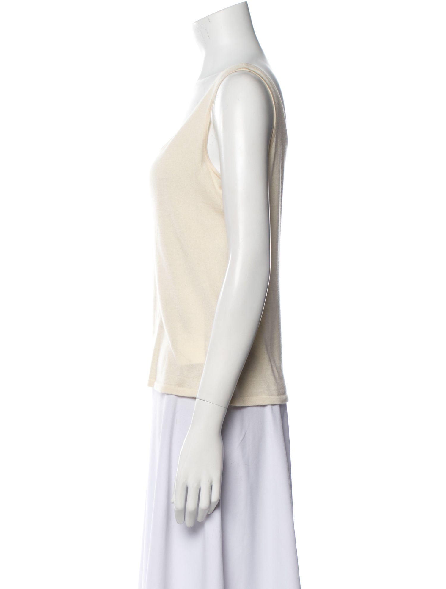 Ralph Lauren Black Label Cashmere Scoop Neck Top