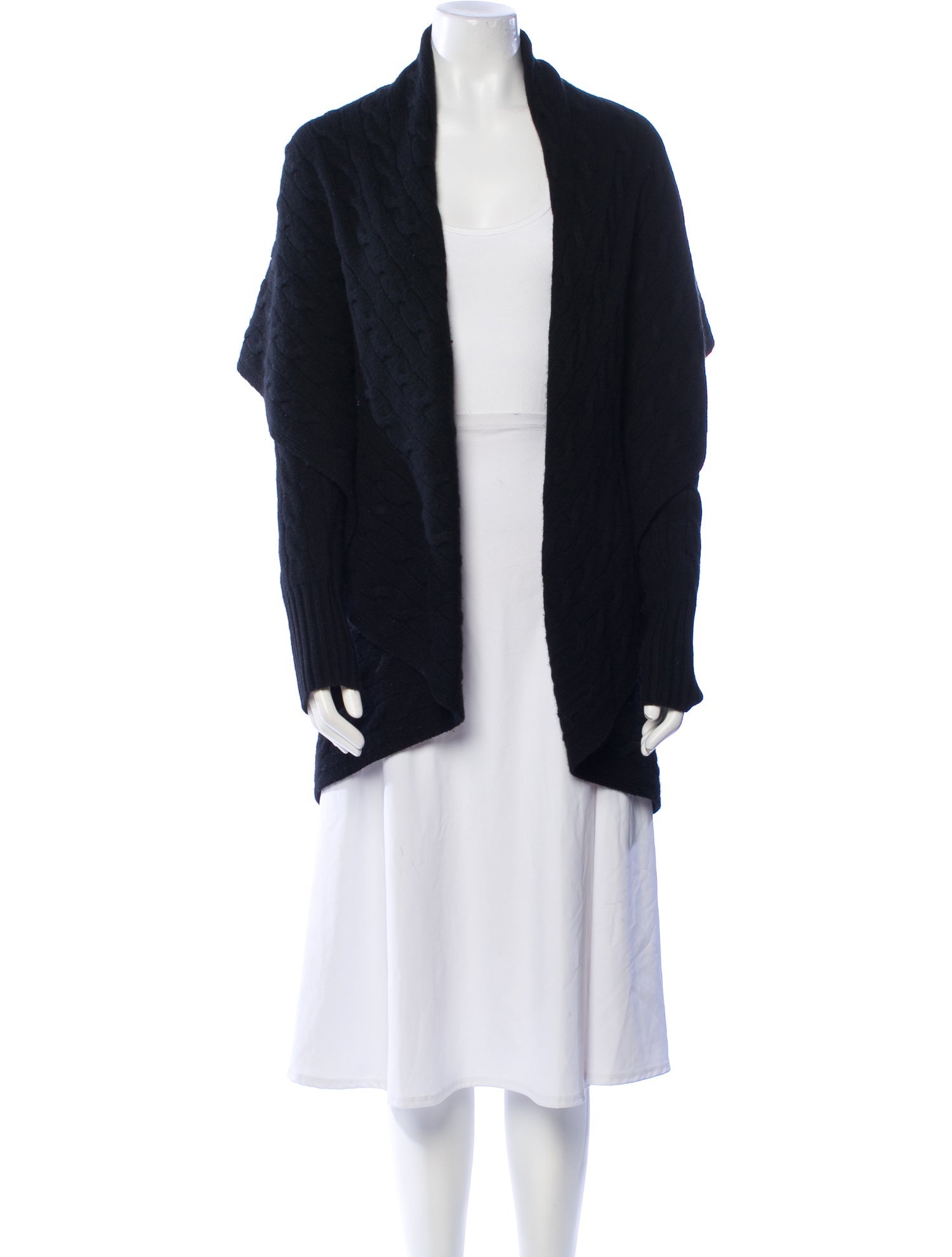 Ralph Lauren Black Label Cashmere Open Front Sweater