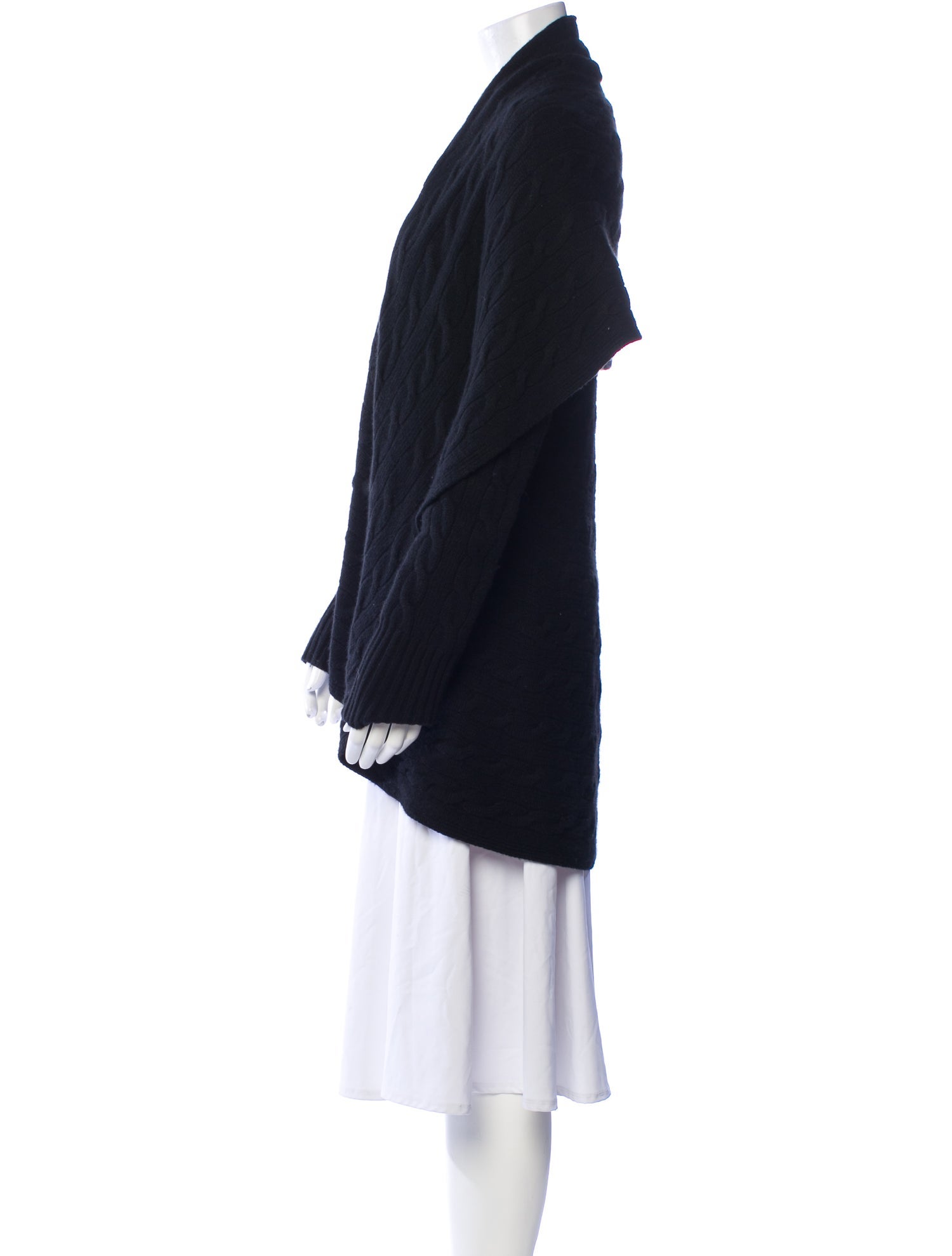 Ralph Lauren Black Label Cashmere Open Front Sweater