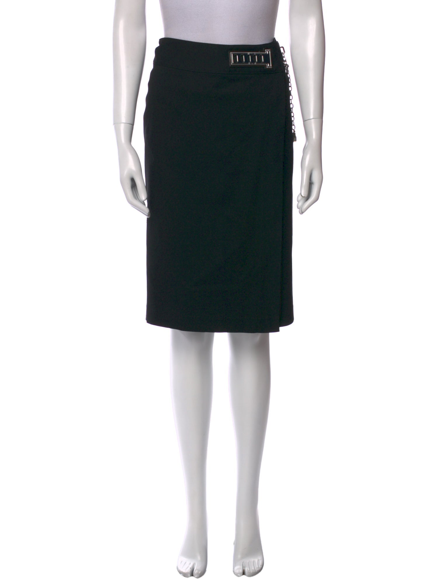 Ralph Lauren Black Label Wool Knee-Length Skirt