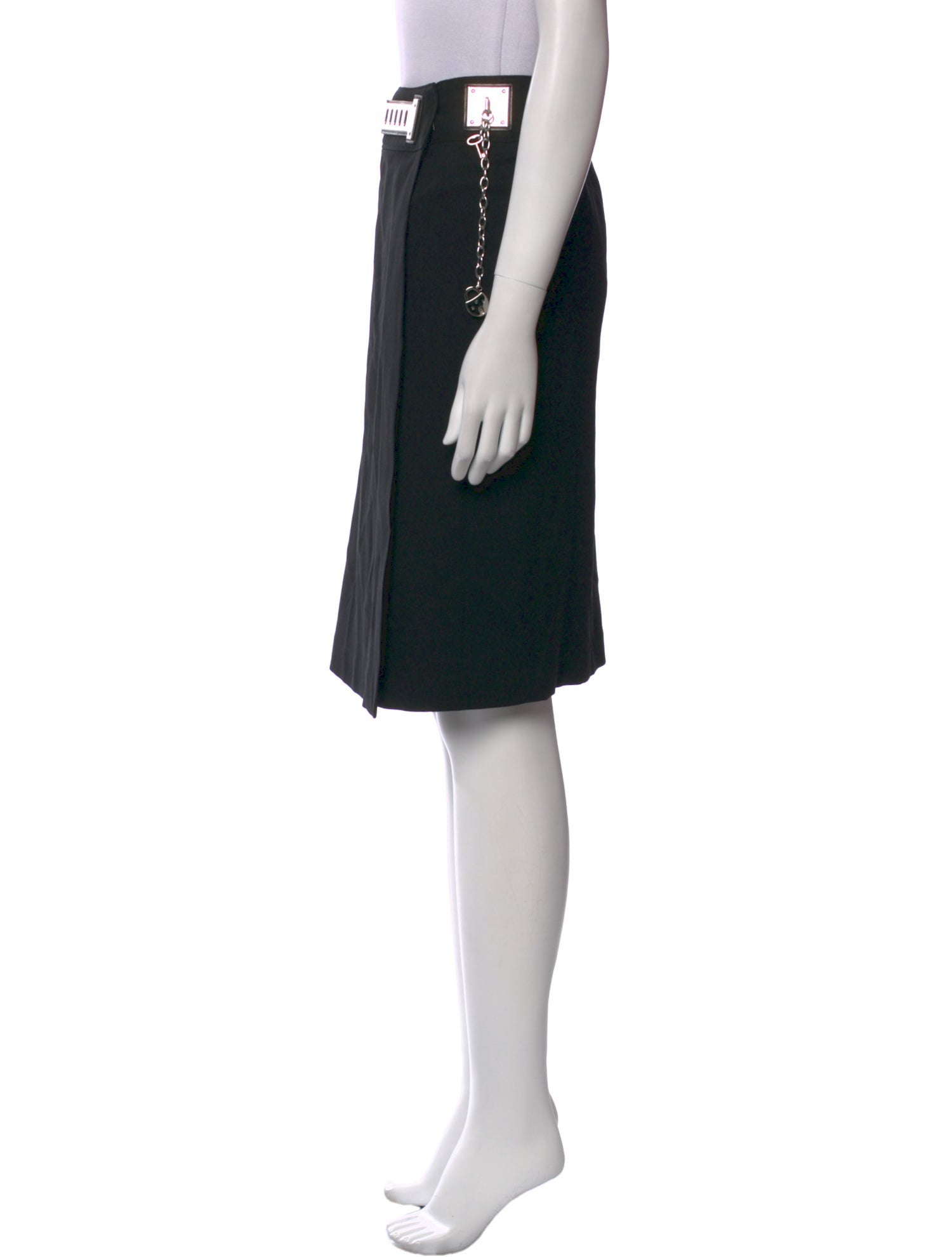 Ralph Lauren Black Label Wool Knee-Length Skirt