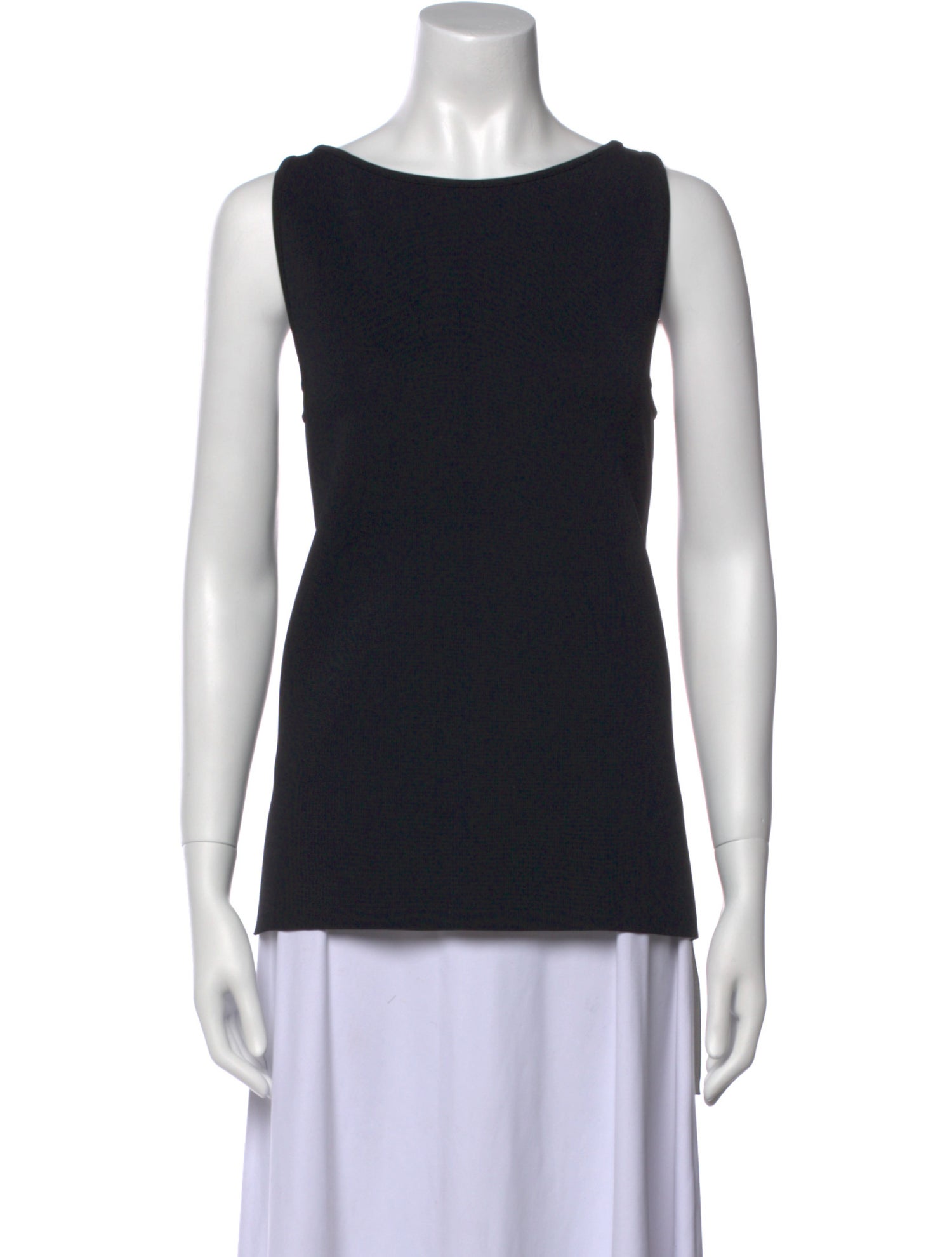 Ralph Lauren Black Label Scoop Neck Sleeveless Top