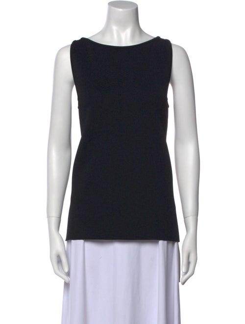 Ralph Lauren Black Label Scoop Neck Sleeveless Top