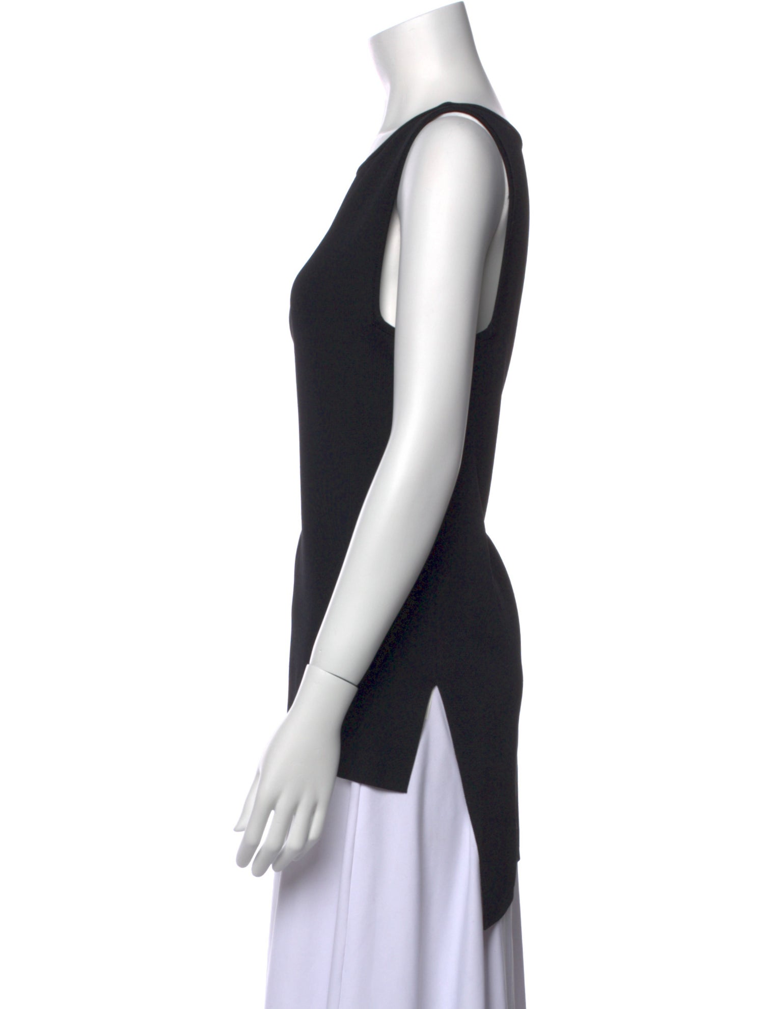 Ralph Lauren Black Label Scoop Neck Sleeveless Top