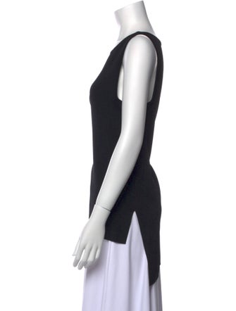 Ralph Lauren Black Label Scoop Neck Sleeveless Top