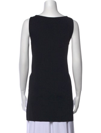 Ralph Lauren Black Label Scoop Neck Sleeveless Top