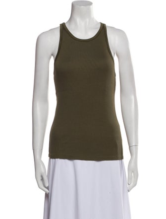 Ralph Lauren Black Label Scoop Neck Sleeveless Top