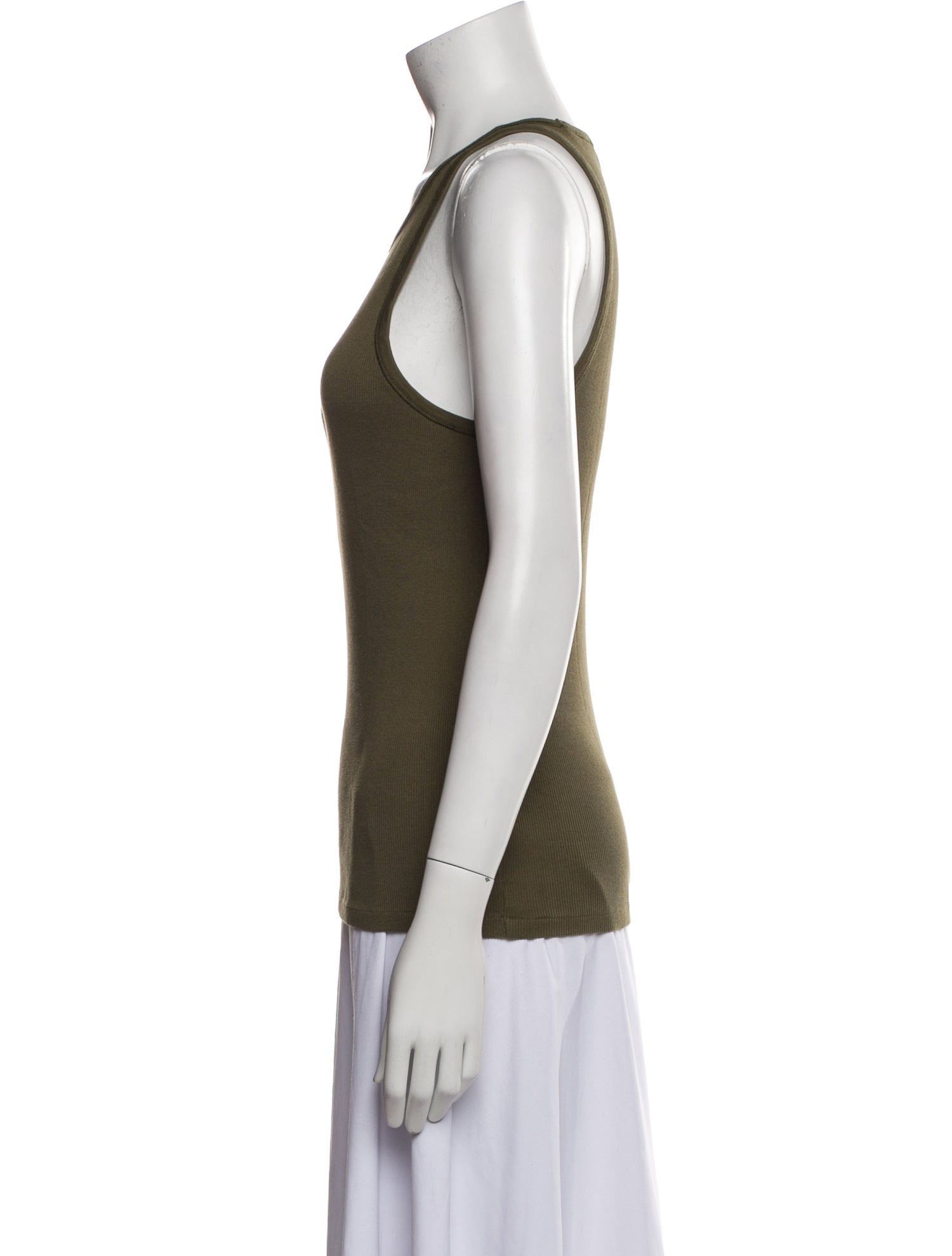 Ralph Lauren Black Label Scoop Neck Sleeveless Top