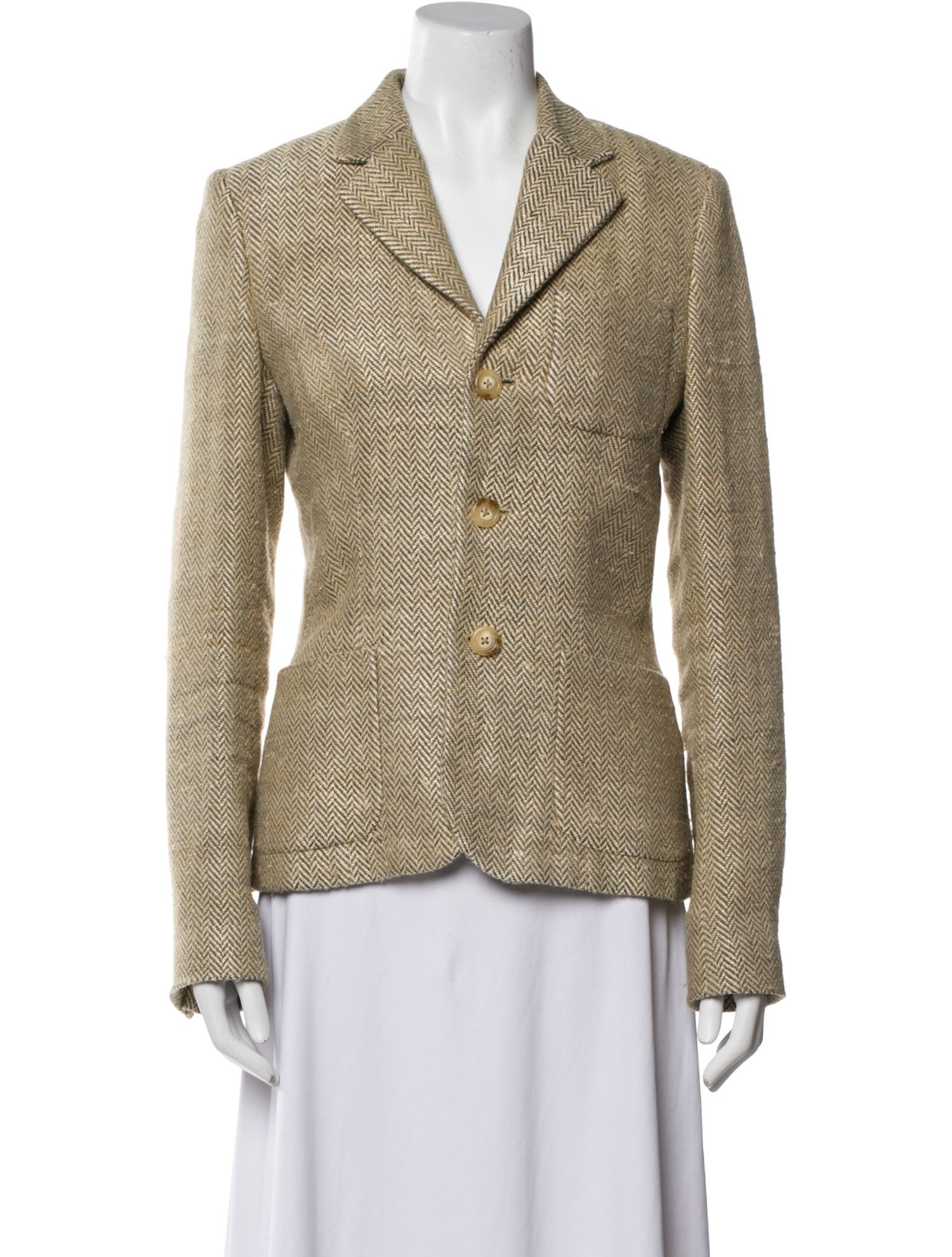 Ralph Lauren Black Label Silk Printed Blazer