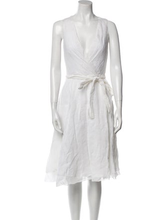 Ralph Lauren Black Label Linen Midi Length Dress
