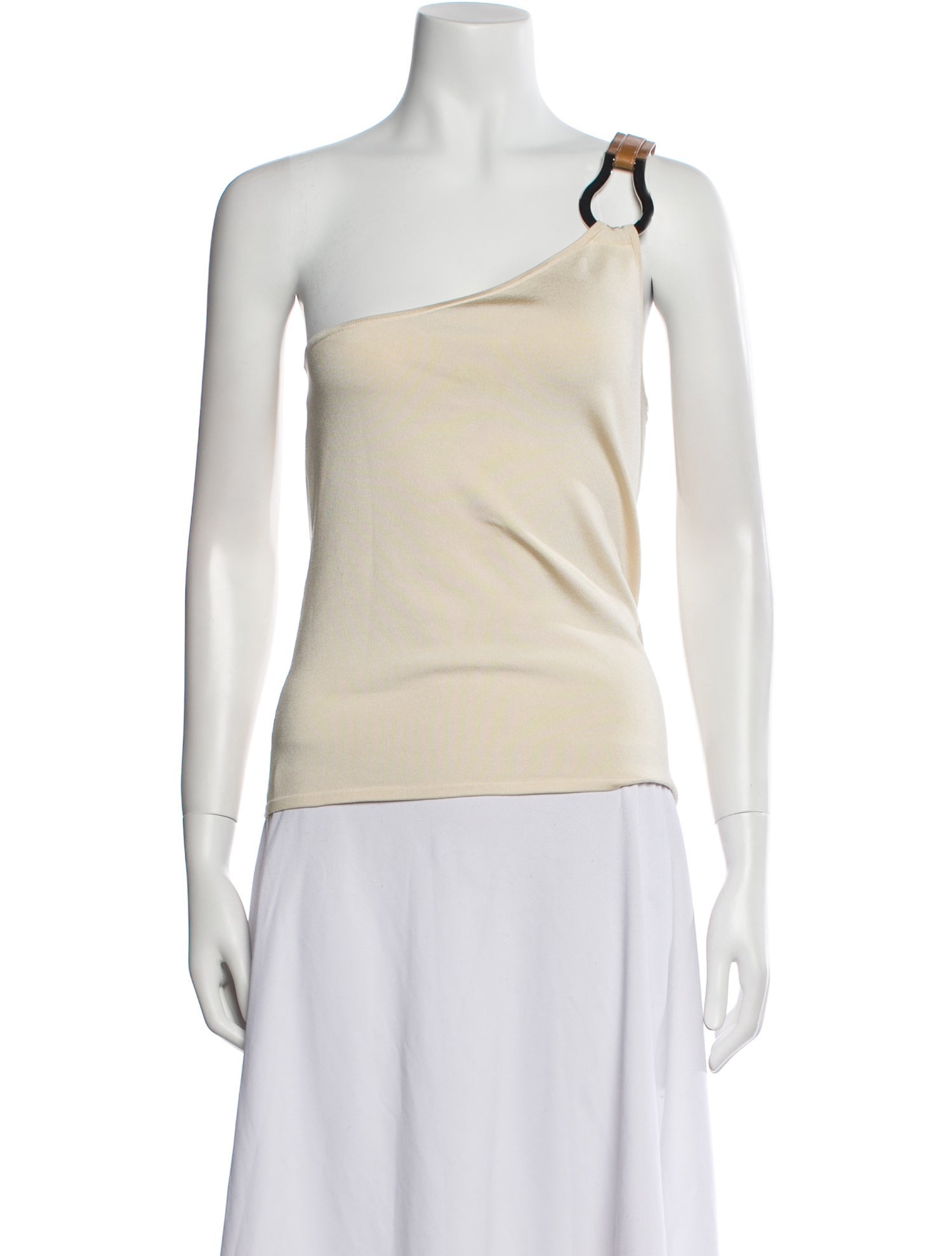 Ralph Lauren Black Label One-Shoulder Sleeveless Top