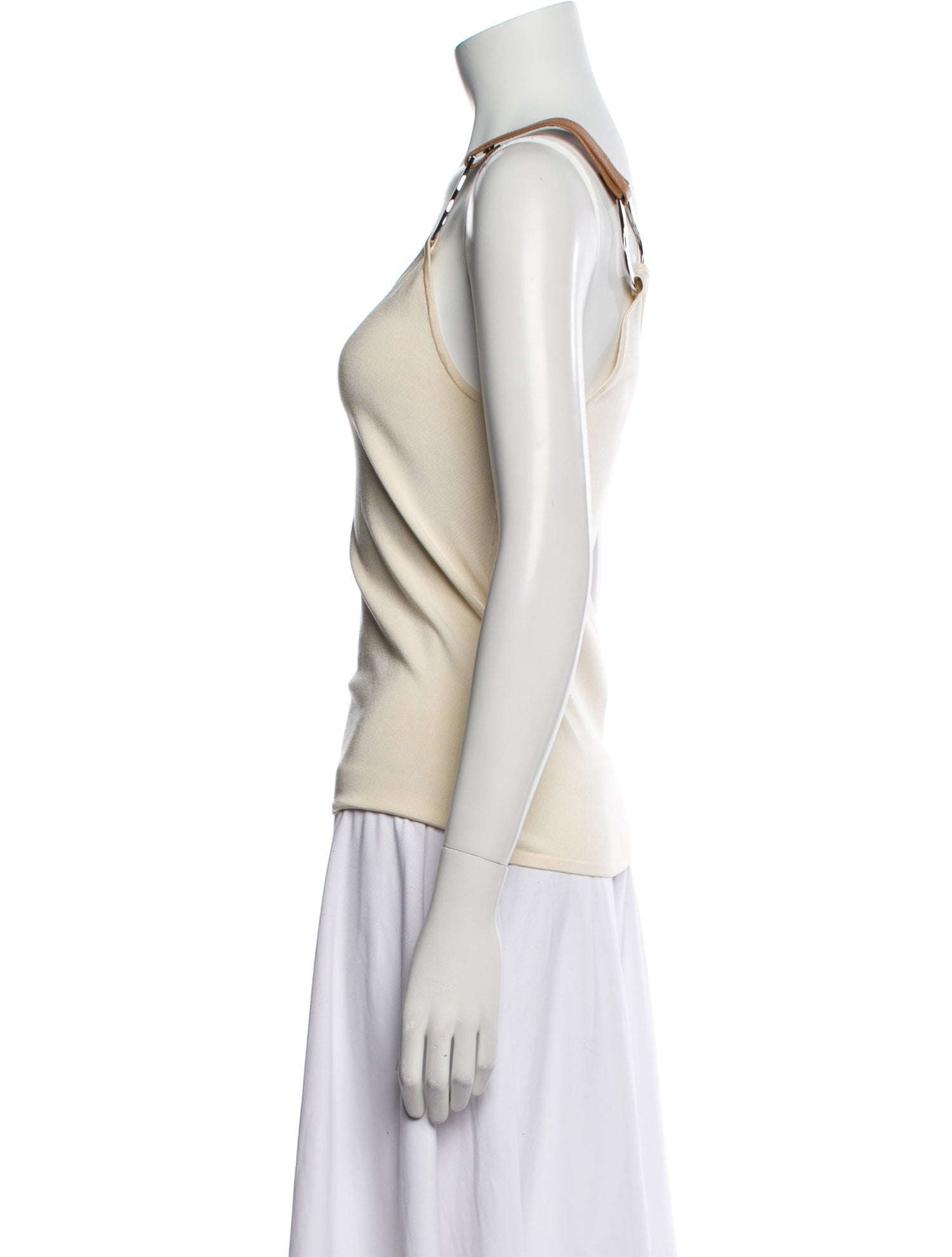 Ralph Lauren Black Label One-Shoulder Sleeveless Top