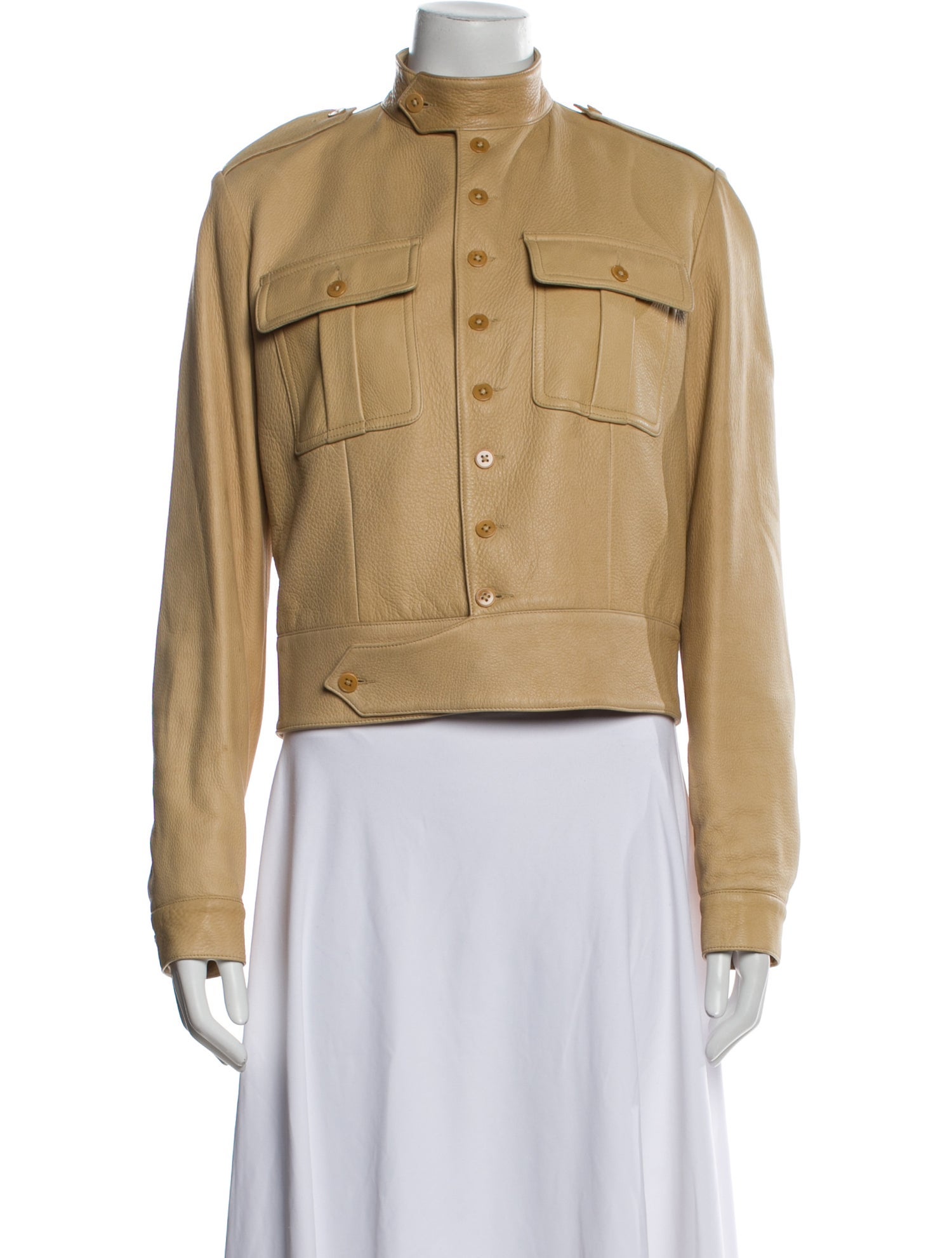 Ralph Lauren Black Label Leather Fur Jacket