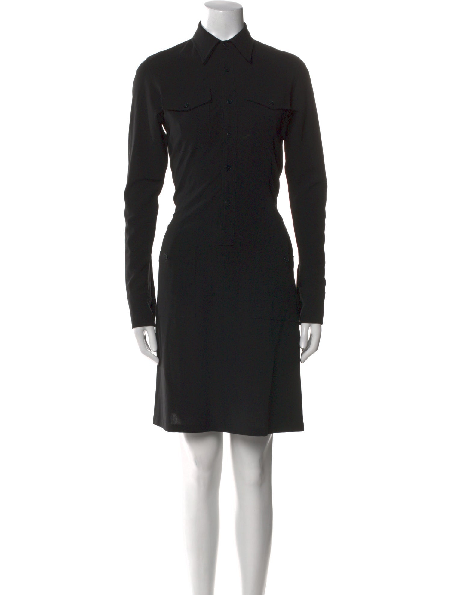 Ralph Lauren Black Label Wool Knee-Length Dress