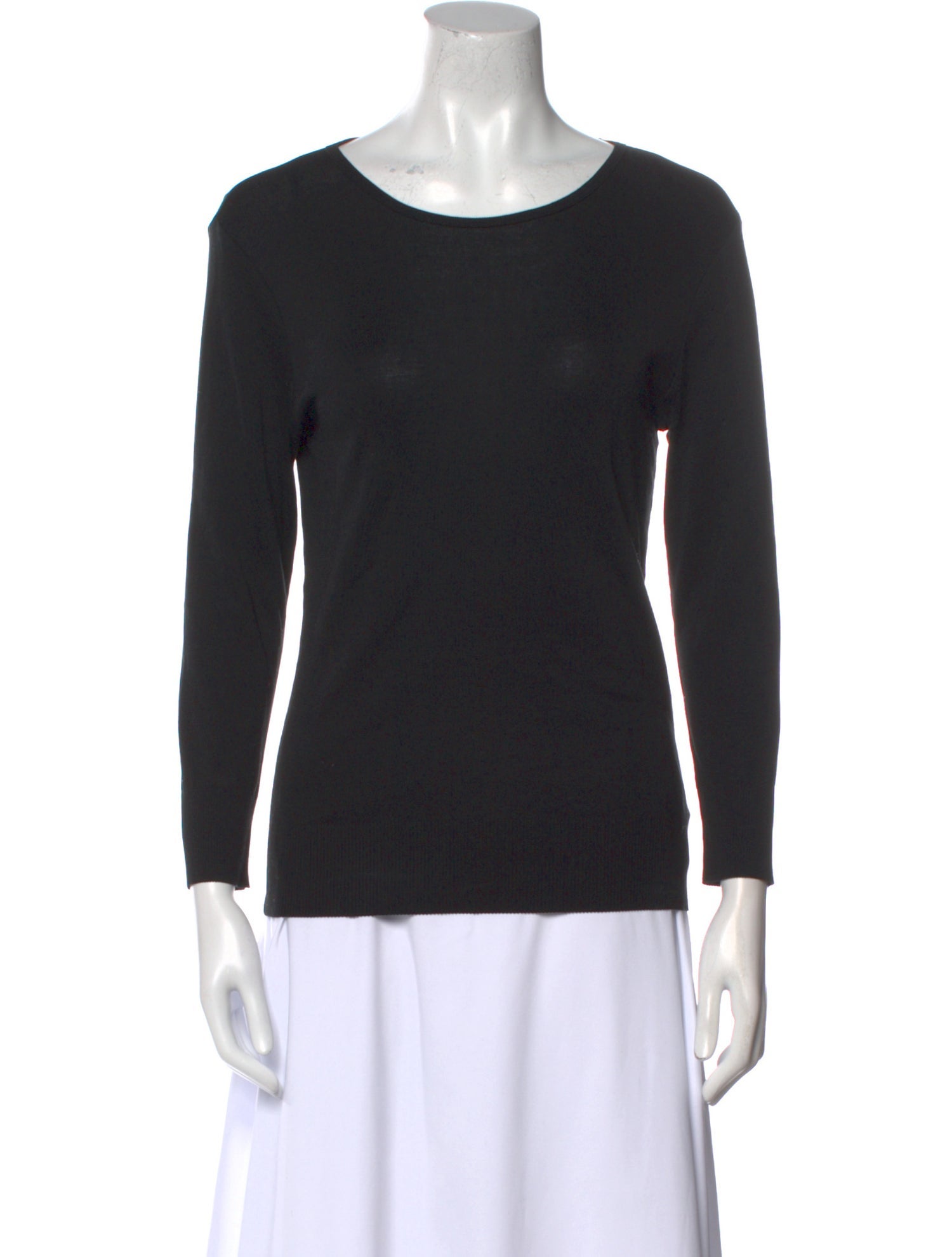 Ralph Lauren Black Label Scoop Neck Long Sleeve Top