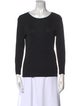 Ralph Lauren Black Label Scoop Neck Long Sleeve Top
