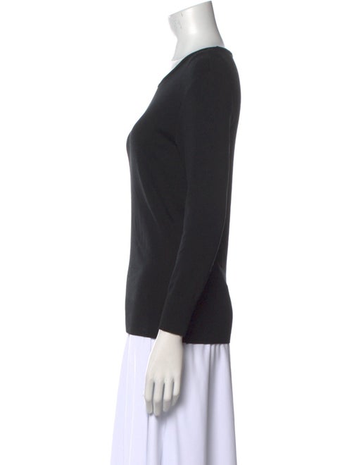 Ralph Lauren Black Label Scoop Neck Long Sleeve Top