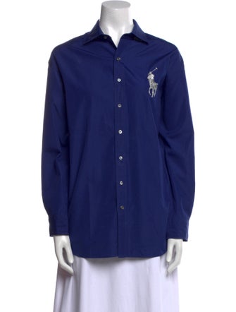 Ralph Lauren Black Label Long Sleeve Button-Up Top
