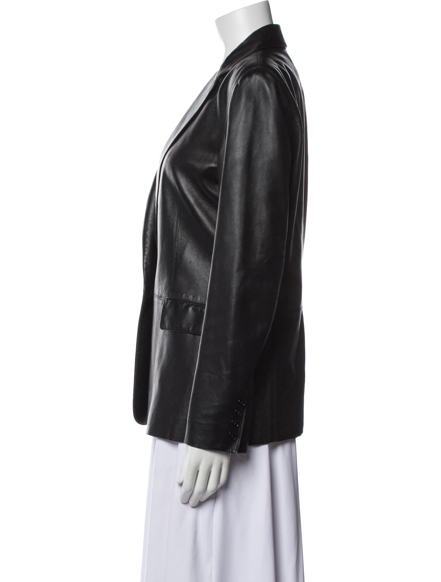 Ralph Lauren Black Label Leather Blazer