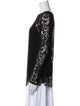 Ralph Lauren Black Label Lace Pattern Bateau Neckline Tunic
