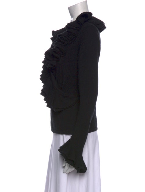 Ralph Lauren Black Label Cashmere V-Neck Blouse