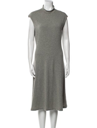 Ralph Lauren Black Label Cashmere Midi Length Dress