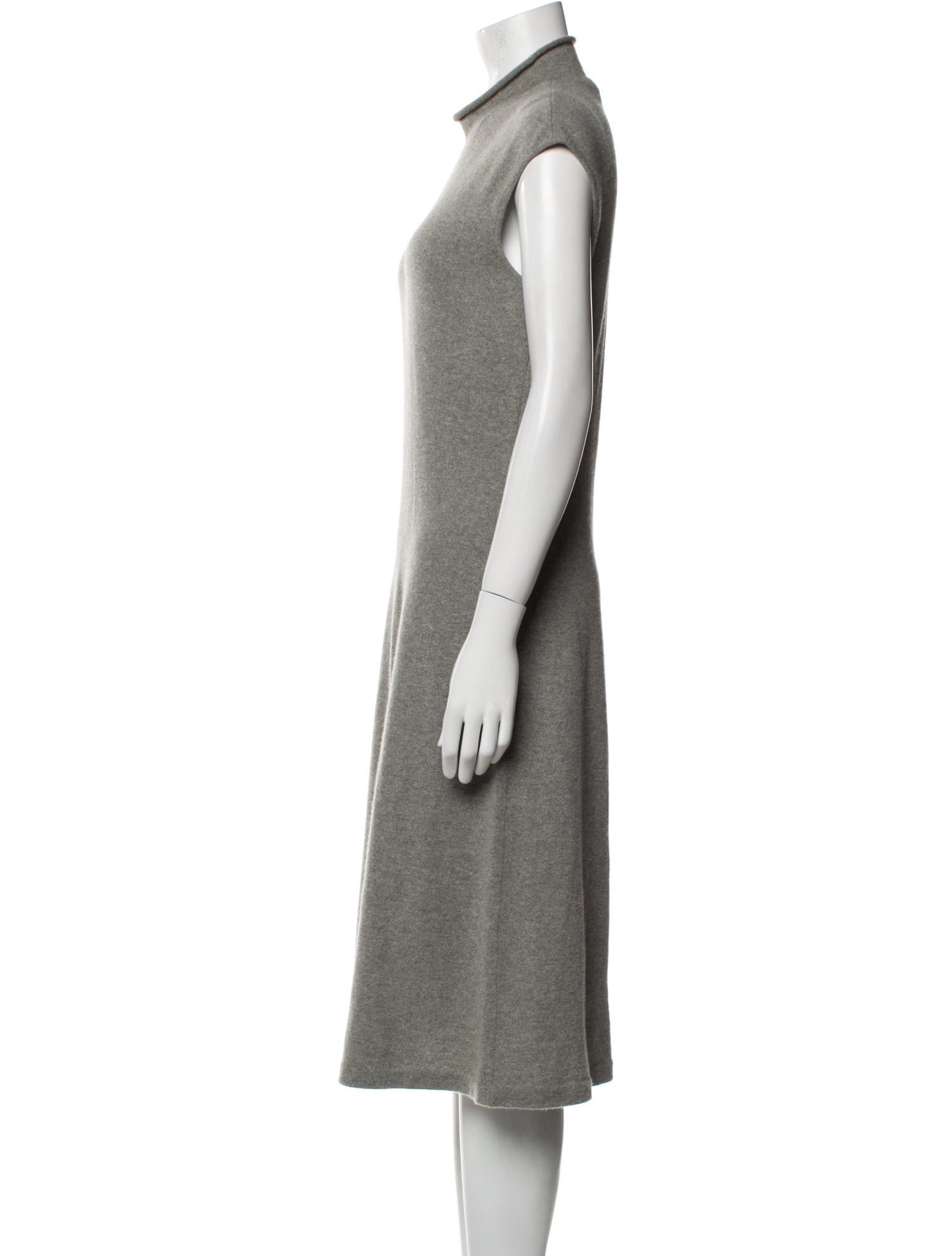 Ralph Lauren Black Label Cashmere Midi Length Dress