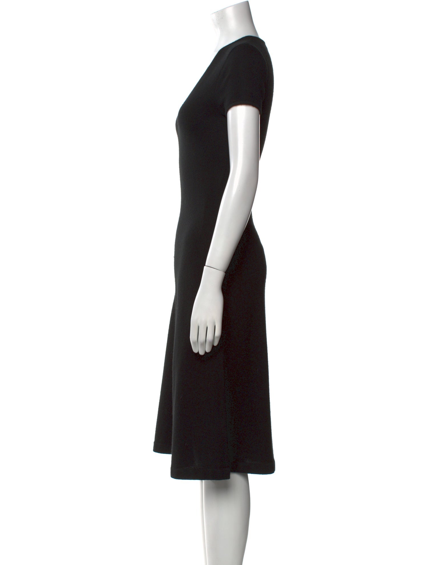 Ralph Lauren Black Label Cashmere Midi Length Dress