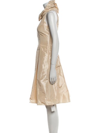 Ralph Lauren Black Label Turtleneck Knee-Length Dress