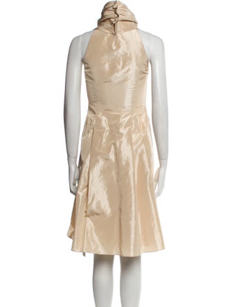 Ralph Lauren Black Label Turtleneck Knee-Length Dress