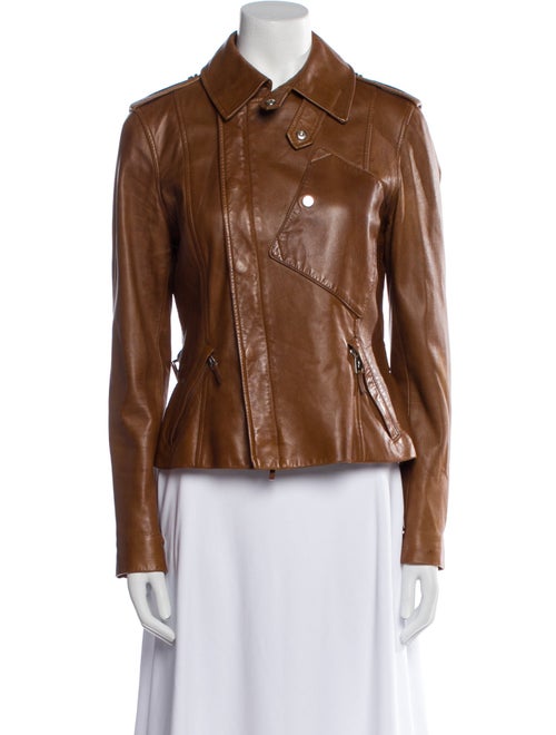 Ralph Lauren Black Label Lamb Leather Biker Jacket