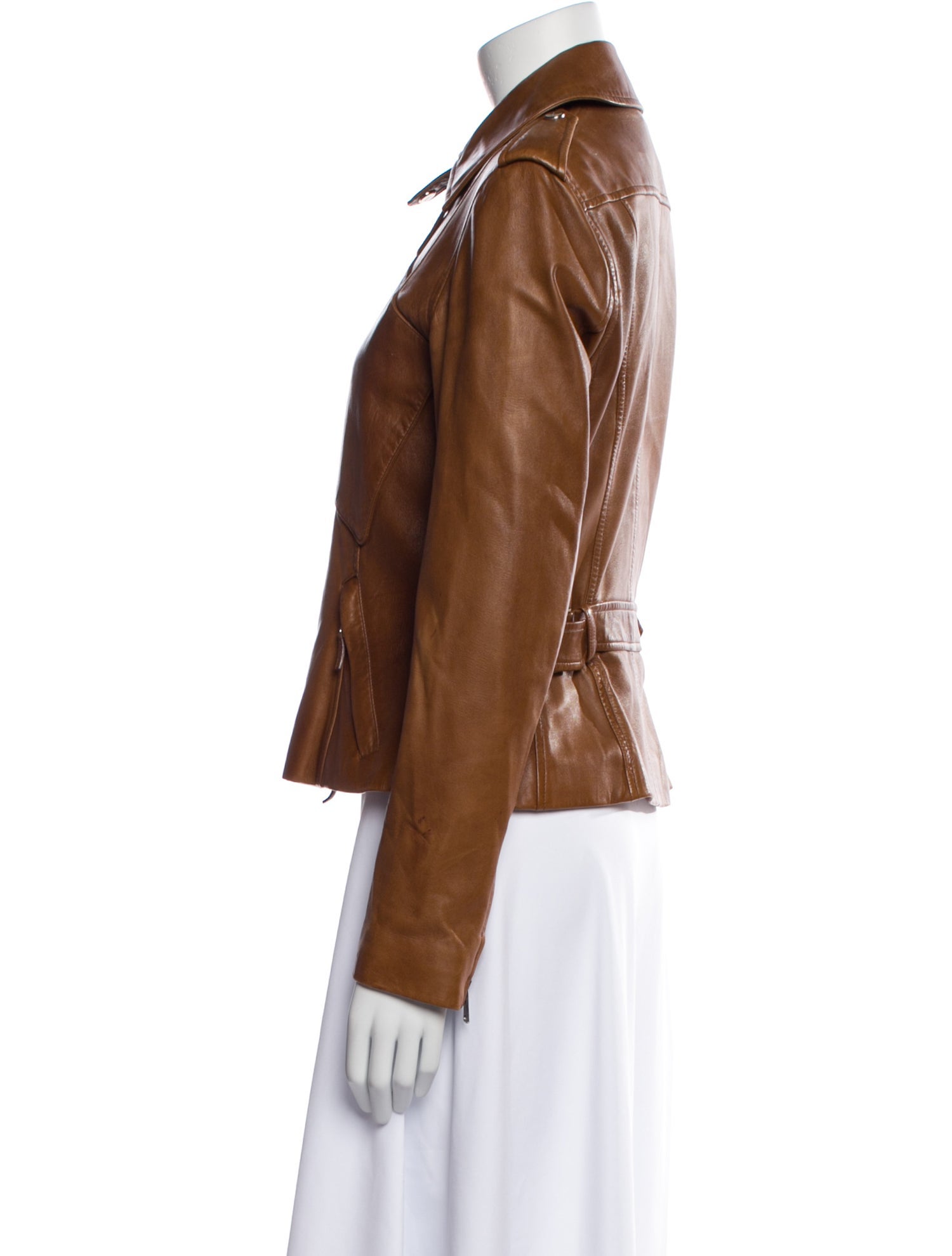 Ralph Lauren Black Label Lamb Leather Biker Jacket