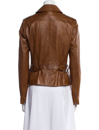 Ralph Lauren Black Label Lamb Leather Biker Jacket