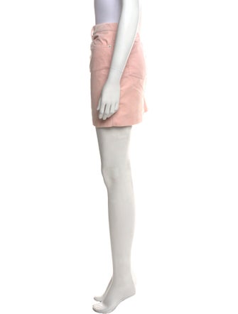 Ralph Lauren Black Label Leather Trim Embellishment Mini Skirt