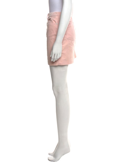 Ralph Lauren Black Label Leather Trim Embellishment Mini Skirt