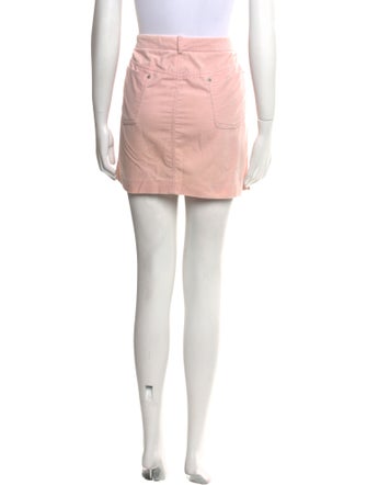 Ralph Lauren Black Label Leather Trim Embellishment Mini Skirt