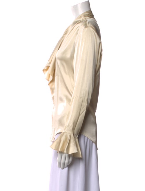 Ralph Lauren Black Label Silk Crew Neck Blouse